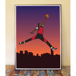 11x17 AIR JORDAN JUMPMAN DRAWING ART PRINT